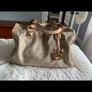 Michael kors canvas handbag
